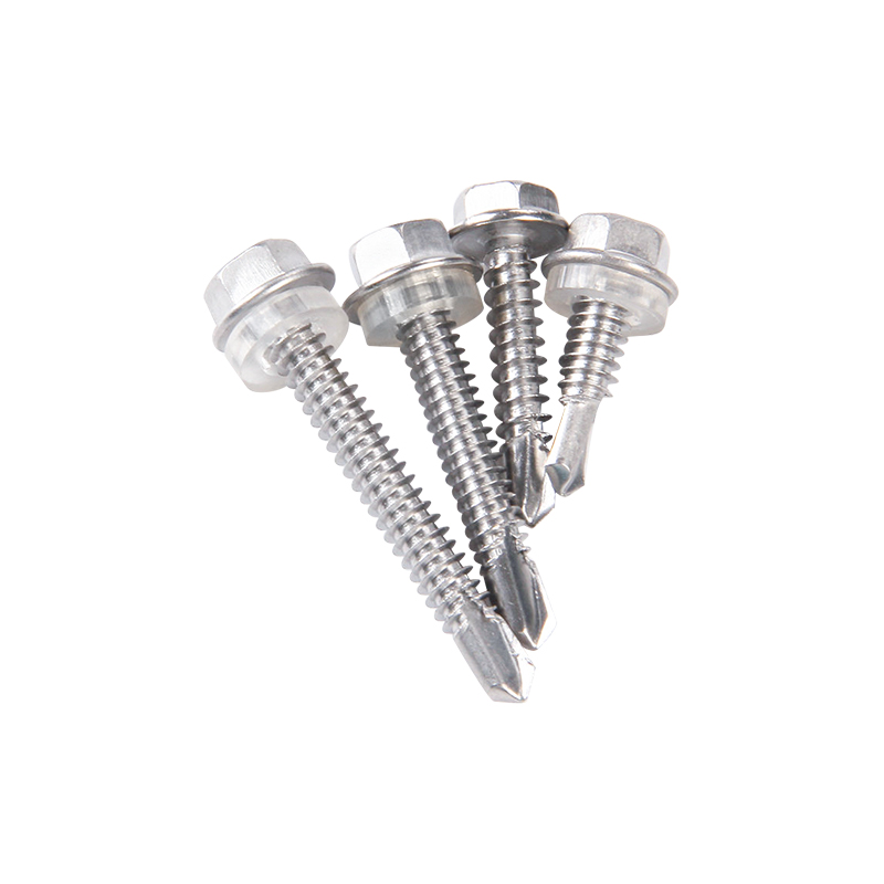 Саморез с шестигранной головкой и фланцевой головкой с шайбой из эпдм Саморез с шестигранной головкой и фланцевой головкой с шайбой из эпдм